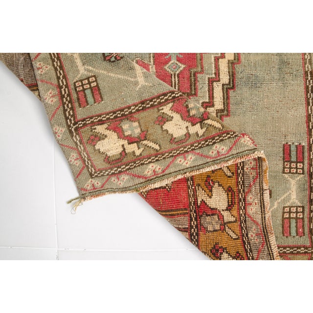 Oushak Antique Handknotted Rug For Sale - Image 10 of 11