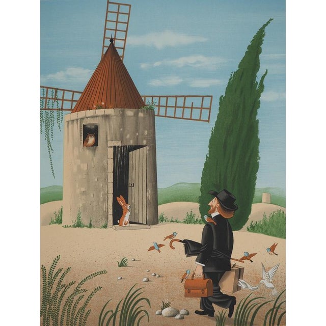 Raymond PEYNET (1908-1999) The Mill, 1985 Original lithograph (Atelier Gourdon) Signed in pencil Numbered /249 copies On...