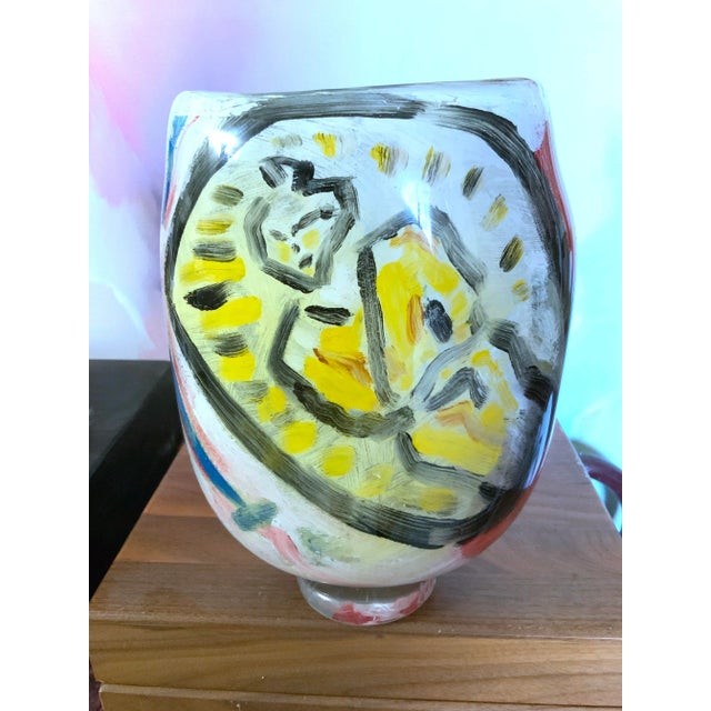 Thor Bueno "Samurai, 1988" Art Glass Vase - Pilchuck Era For Sale - Image 12 of 12