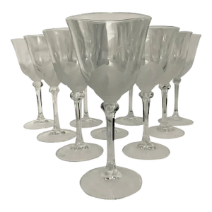J G Durand ‘Florence‘ Petal Wine Glasses - Set of 10