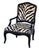 Vintage Faux Zebra Upholstered Chair, Pair For Sale - Image 9 of 15