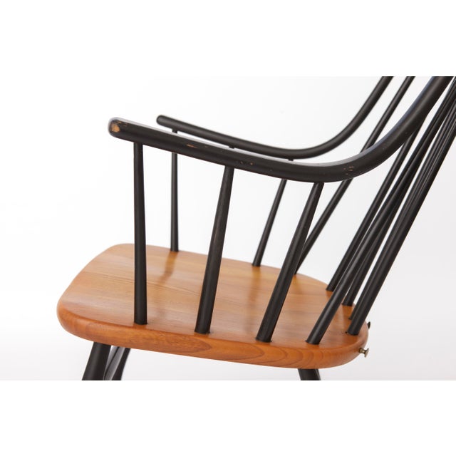 Vintage Grandessa Rocking Chair by Lena Larsson for Nesto, Sweden, 1960s For Sale - Image 6 of 11