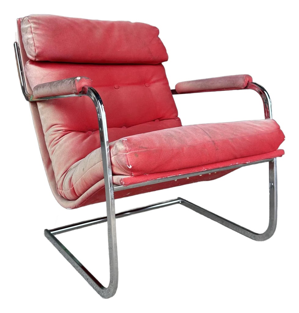 Mid Century Modern Milo Baughman Style for Carson Inc. Chrome