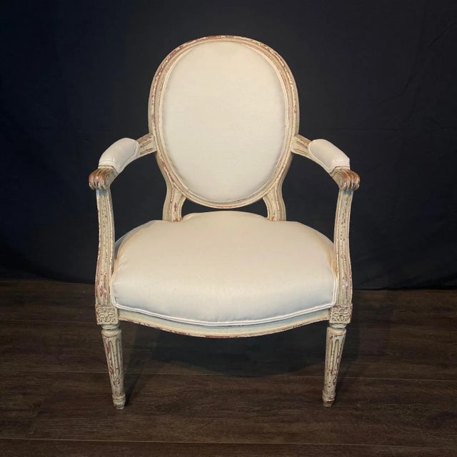 French French Louis XV Armchairs or Fauteuils - A Pair For Sale - Image 3 of 11