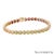 Contemporary 14k (585) Yellow Gold Multi Color Natural Gemstone Bracelet For Sale - Image 3 of 8