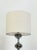 Cream Space Age Table Lamp with Sculptural Chrome Base, 1970s For Sale - Image 8 of 11