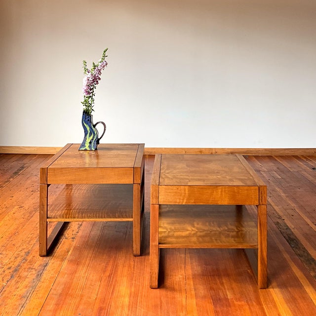 Brown Mid 20th Century Founders Mid Century Teak Side Tables With Hidden Drawers For Sale - Image 8 of 12