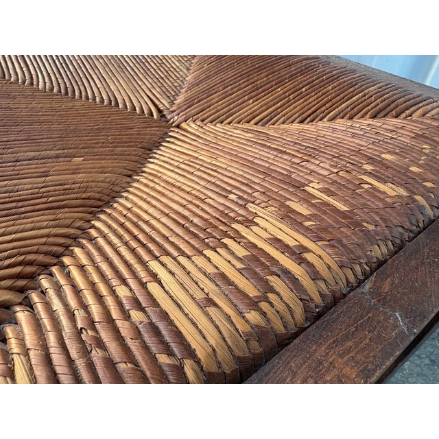 Neo-Renaissance Henri II Style Armchairs in Sculpted Oak with Woven Rush Seats, Late 19th Century, Set of 4 For Sale - Image 4 of 18