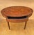 Oval Marquetry Side Table with Drawer, Early 20th Century For Sale - Image 6 of 10