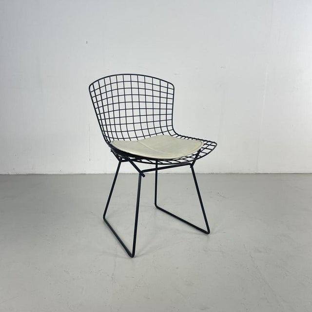 Side Chair in Black by Harry Bertoia, 1950s For Sale - Image 11 of 11