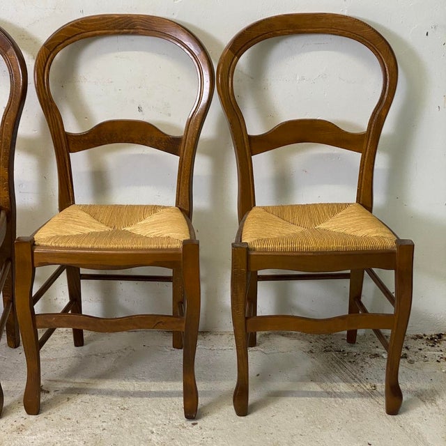 Vintage Straw Chairs, 1950s, Set of 6, in Very Good conditions. Designed before 1890