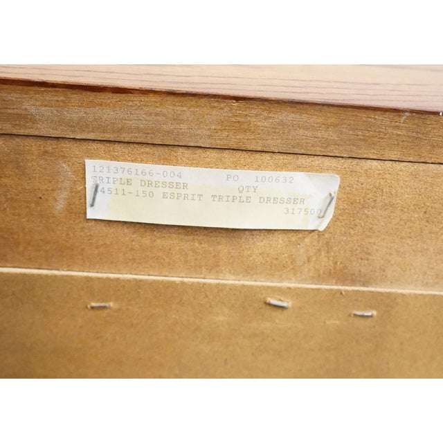 Thomasville Furniture Renaissance Collection Solid Oak 76" Triple Door Dresser 34511-150 For Sale - Image 15 of 15