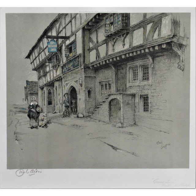 Cecil Charles Windsor Aldin, George Inn, Norton St. Philip, Circa 1930 For Sale