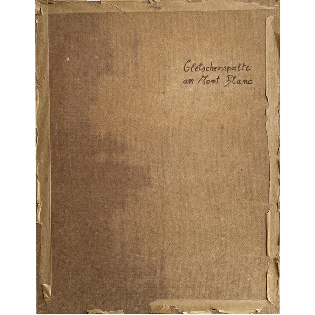 Karl Böttner, Mont Blanc, Oil Painting on Panel, 1939 For Sale - Image 12 of 13