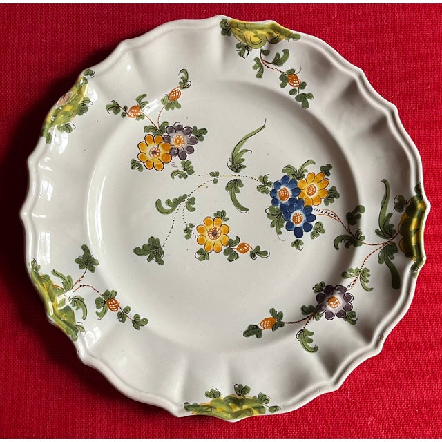 19th Century Antique 19th Century Italian Cantagalli Faience Dinner Plate From Florence For Sale - Image 5 of 9