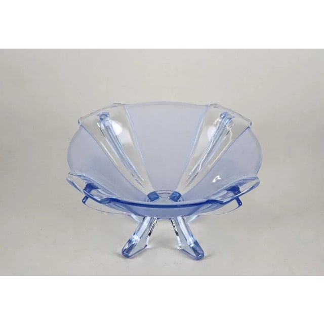 Glass Art Deco Glass Bowl, Austria, 1920s For Sale - Image 7 of 15