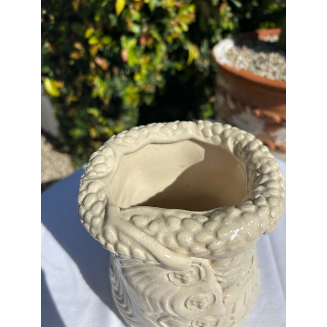Vintage Ivory Studio Pottery Vase For Sale - Image 14 of 17