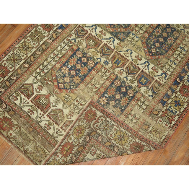 19th Century Caucasian Rug - 3'7" x 5'2" For Sale In New York - Image 6 of 9