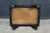 Rare Antique Anglo-Indian Ceylonese Ebony Carved Woven Wicker Footstool 18" For Sale - Image 15 of 16