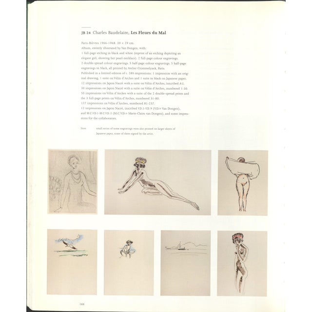 1960s Kees Van Dongen - Les Fleurs Du Mal, Nude 3 Engraving For Sale - Image 4 of 4
