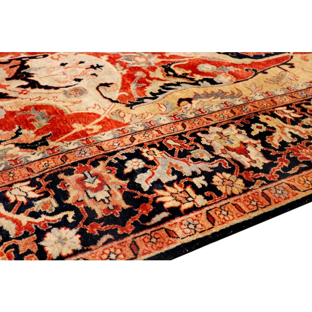 Modern Pasargad Home Bidjar Rust Wool Area Rug- 9' 0" X 12' 0" For Sale - Image 3 of 6