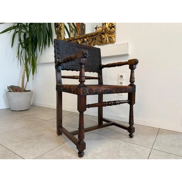 Wilhelminian Style Fireside Armchair For Sale - Image 11 of 11