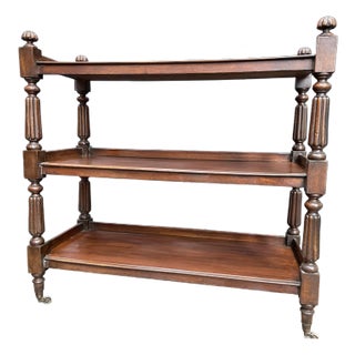 19th Century English 3 Tier Etagere For Sale