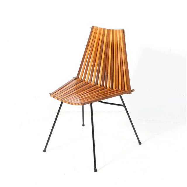 1960s Mid-Century Modern Model 218 Side Chair by Dirk Van Sliedregt for Rohé, 1960s For Sale - Image 5 of 10