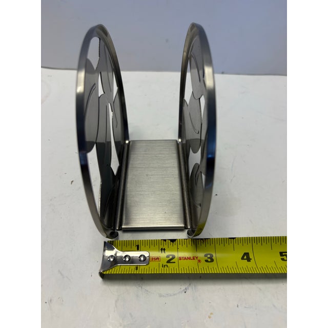 Late 20th Century Umbra Stainless Steel Leaf Napkin Holder by Dennis Cheng, Modern Minimalist Design For Sale In Indianapolis - Image 6 of 7