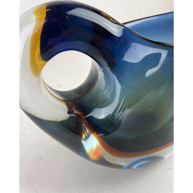 Sommerso Murano Glass Vase by Flavio Poli for Seguso Vetri D'arte, Italy, 1960s For Sale - Image 12 of 16