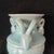 Early 20th Century Chinese Ceramic Vase,Ru Ware Celadon Glaze Porcelain Vase Hand Carved Four Goat Head Statue For Sale - Image 5 of 9
