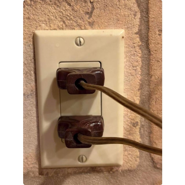 Ivory Antique Painted Cast Iron Table Lamps by Roberts Set of 2 For Sale - Image 8 of 13