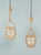 Audoux & minet pair of lanterns france, circa 1960 rope & opaline glass h (lantern): 20 cm / d: 20 cm h (total): 50 cm...