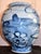 2000 - 2009 Chinoiserie Blue and White Abstract Lotus Vase For Sale - Image 5 of 6