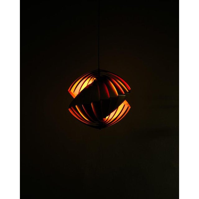 1960s Danish Mid-Century Tivoli Brass Pendant by Louis Weisdorf for Lyfa Denmark, 1960s For Sale - Image 5 of 7