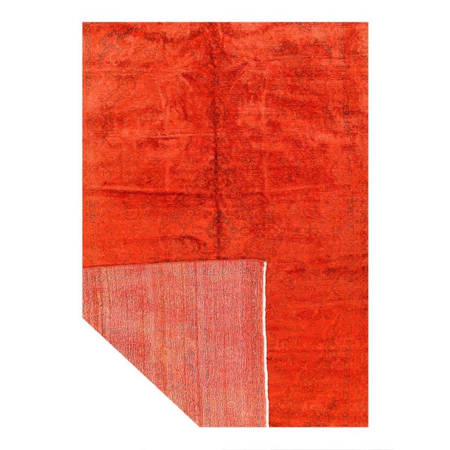 Traditional Pasargad DC Fine Hand Knotted Overdyed Rug For Sale - Image 3 of 3