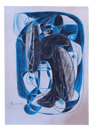 Ferdinando Meccani, Composition, 1969, Mixed Media