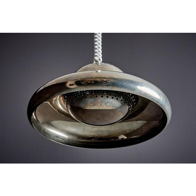 Metal Fior di Loto Pendant in Nickel-Plated Brass for Flos, Italy, 1963 For Sale - Image 7 of 11