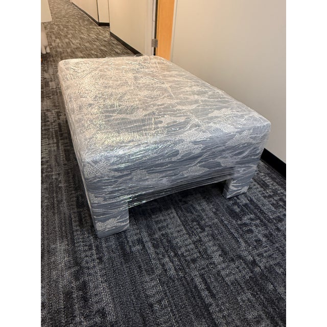 Custom Stewart Furniture Cocktail Ottoman Better than the sum of its parts! A spacious cocktail ottoman with room for a...