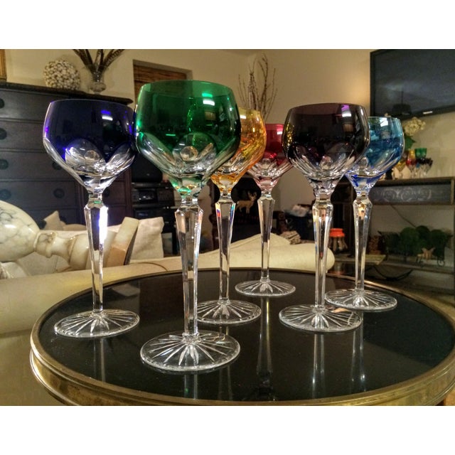 Faberge Lausanne Signed Hock Wine Glasses Set of 6 Chairish