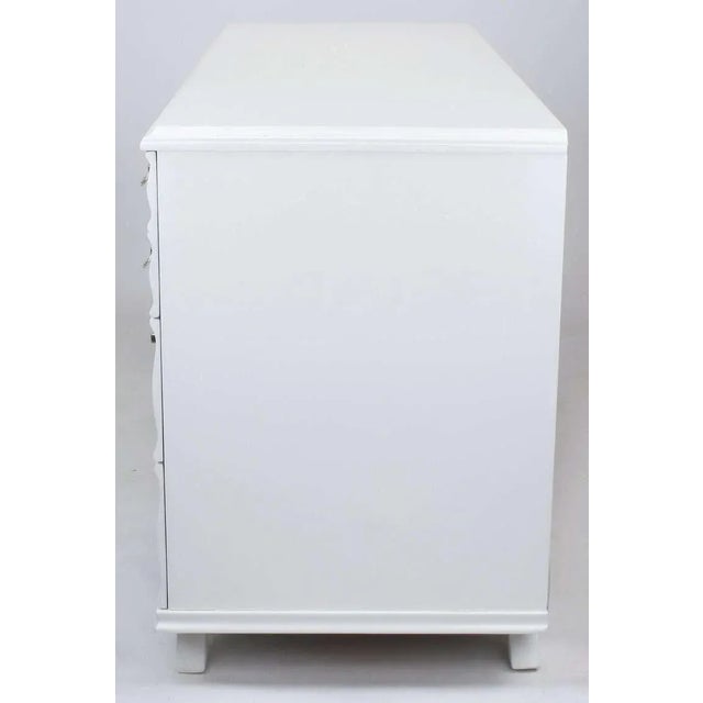 Kling Furniture Co. White Lacquer Fluted Front Dresser by Kling Furniture For Sale - Image 4 of 11