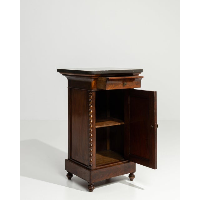 19th Century France Rich Mahogany Mahogany Pedestal Cabinet For Sale In Greensboro - Image 6 of 10