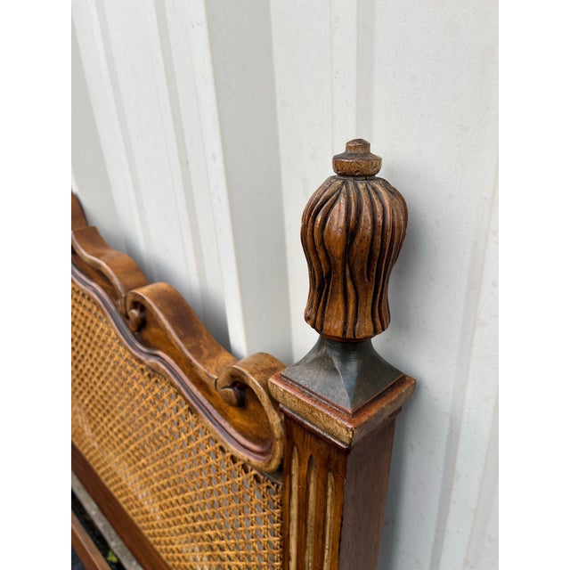 1980s Drexel Brittany Collection French Country Queen Headboard For Sale - Image 10 of 12