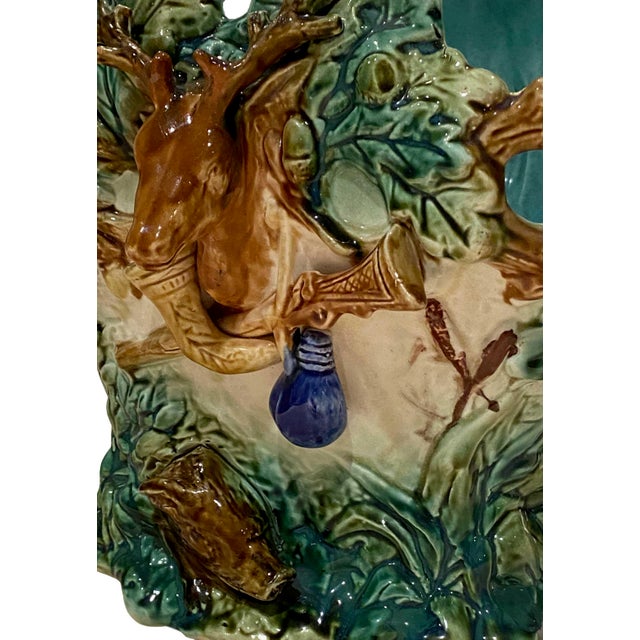Late 19th Century French Majolica Jardinere With Hunting Scenes For Sale In Dallas - Image 6 of 8