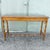Brown Boho Chic Chippendale Style Faux Bamboo Glass Top Console Table For Sale - Image 8 of 8