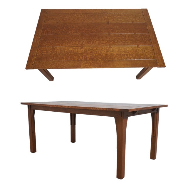 Stickley Mission Oak Arts & Crafts Dining Room Table For Sale