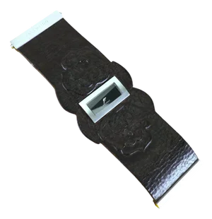 Vintage Leather Wristwatch from Valentino
