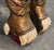 Antique c.1920's/30's Pair of Monumental Burmese Carved Wood Gilt Temple Guardian Lions / Foo Dogs For Sale - Image 9 of 18
