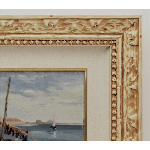 Paint Jean Guindon, Port en Provence, Circa 1920 For Sale - Image 7 of 8
