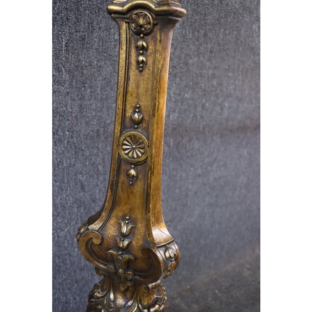 Wood Italian Gilt-Wood Cherub Pedestal For Sale - Image 7 of 10